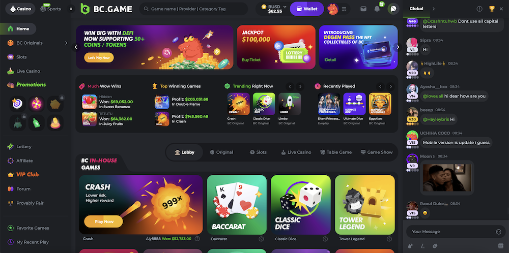 Confiable BC.Game La Plataforma de Juego en Línea que Puedes Confiar